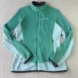 Patagonia R2 Womens M Fleece Jacket Full Zip $159 25147 Desert Turquoise Green